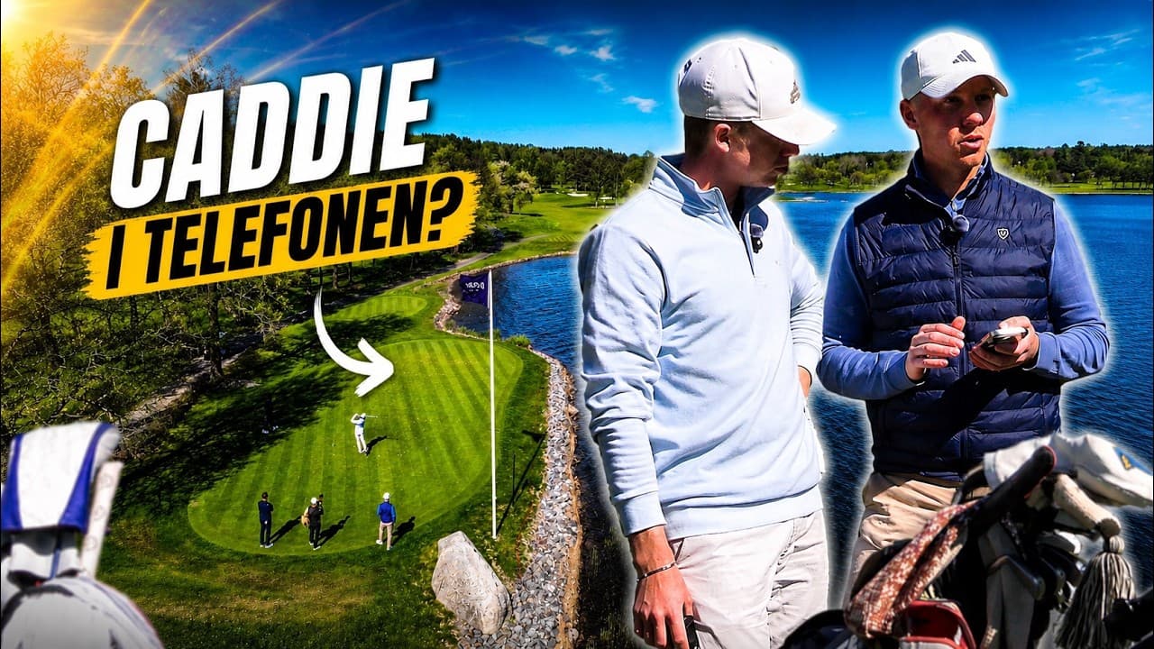 Martin Westerlund testar Caddio på golfbanan